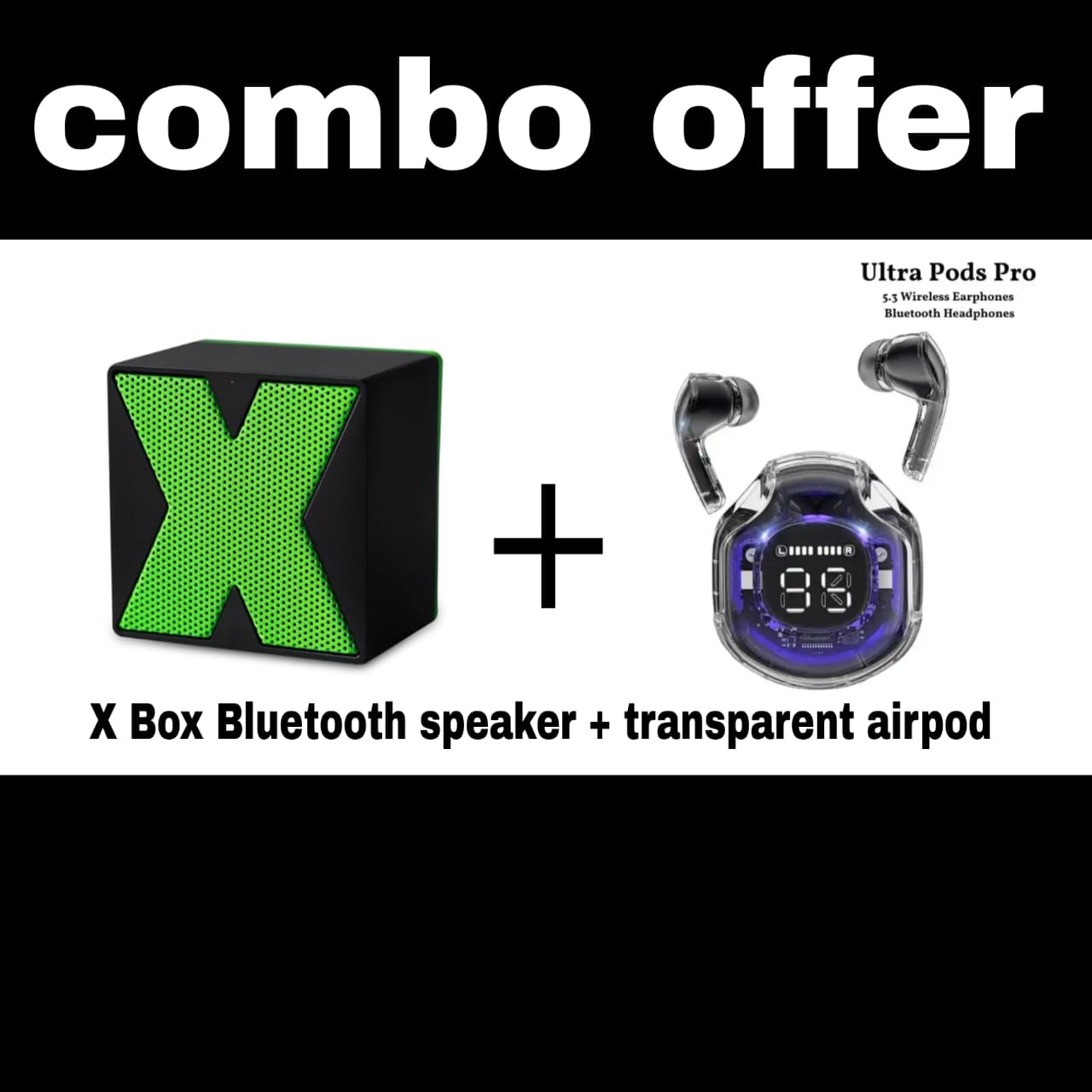 X-Cube Mini Bluetooth Speaker &  Ultrapods Pro Wireless  Earbuds