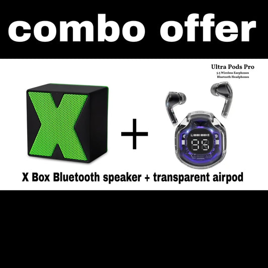 X-Cube Mini Bluetooth Speaker &  Ultrapods Pro Wireless  Earbuds