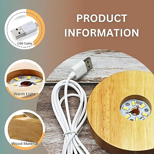 3D Saturn Crystal Globe Lamp