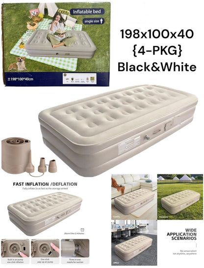 Premium Self-Inflating Air Mattress with Built-in Pump